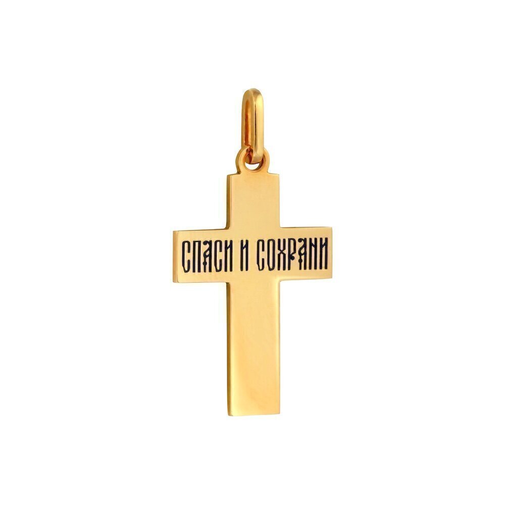 Купить Крест из желтого золота "Распятие Христа" (41374)