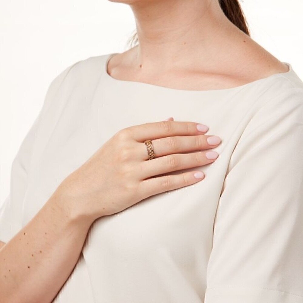 Купить Кольцо из серебра "Спаси и Сохрани" с фианитами (32308)