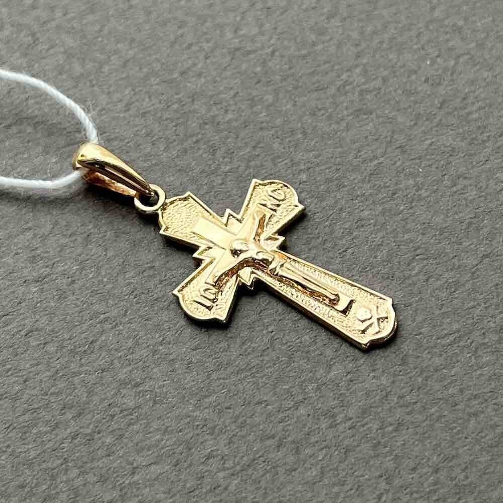 Купить Крест из красного золота "Спаси и Сохрани" (41264)