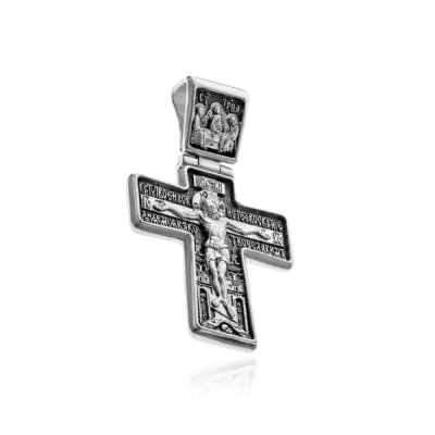 картинка Крест из серебра "Дивеевский" (42187) 