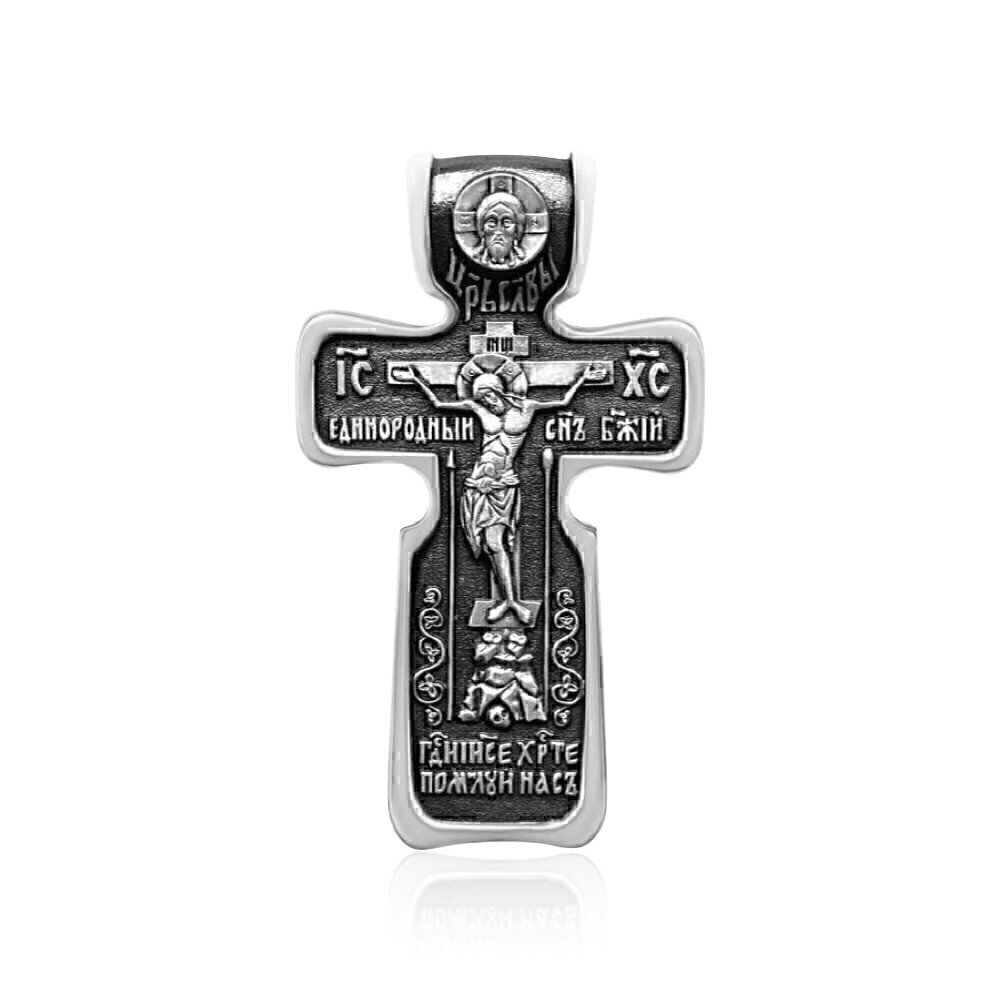 Купить Крест из серебра "Святой Николай Чудотворец" (25410)
