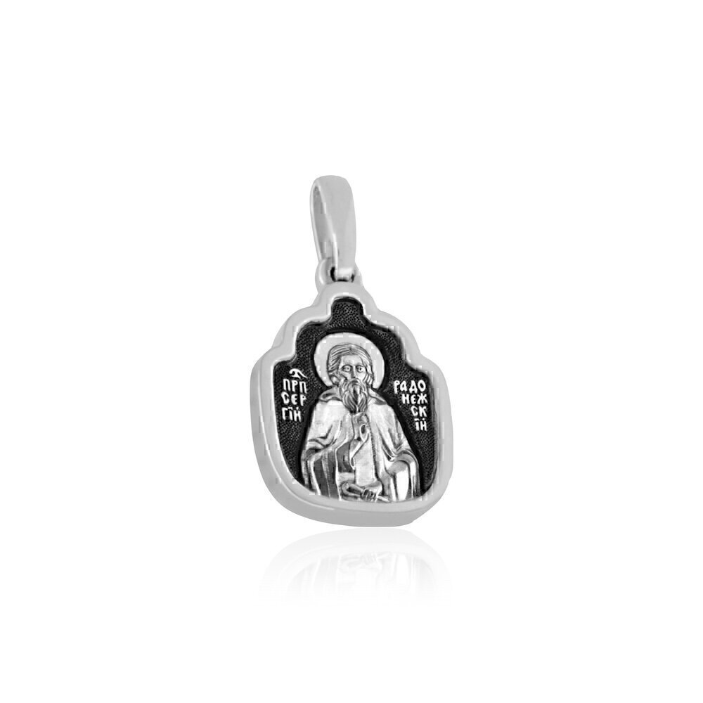 Купить Образ из серебра "Святой Сергий Радонежский" (37592)