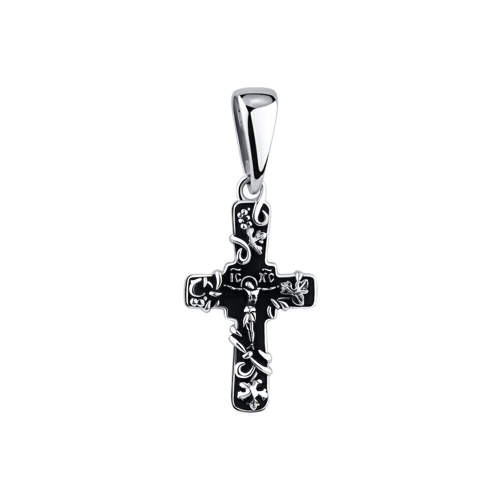 Купить Крест из серебра "Виноградная лоза" (42741)