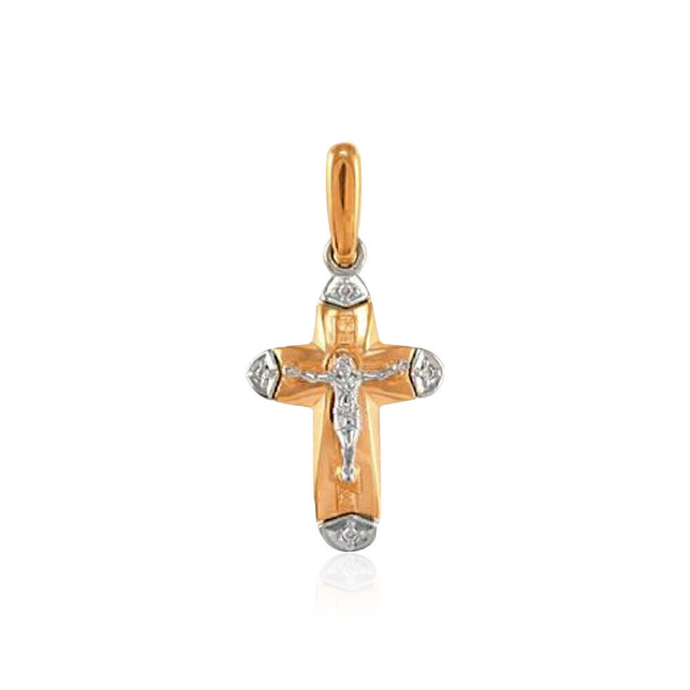 Купить Крест из красного золота с бриллиантами (2012)
