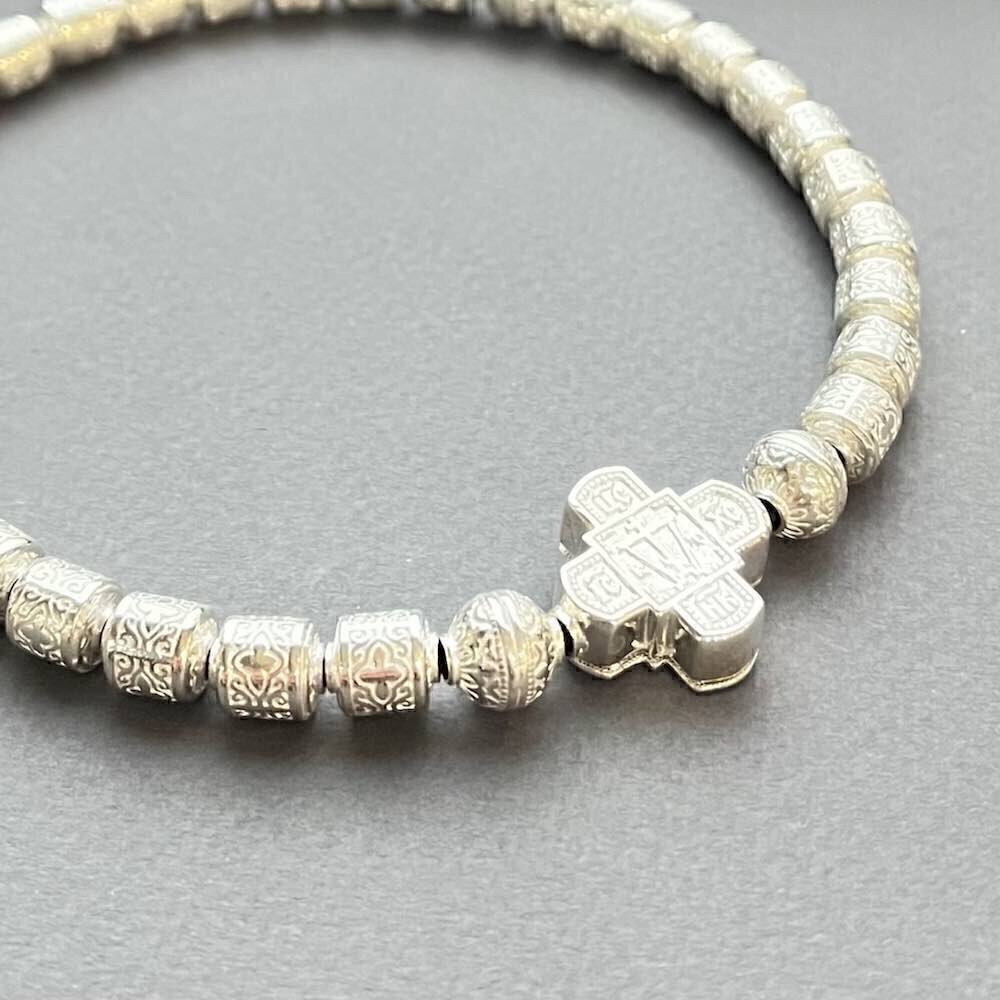 Купить Четки из серебра с крестом (81038)