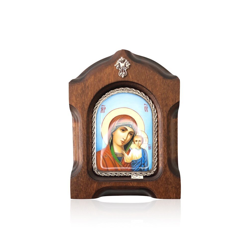 Купить Икона "Божия Матерь Казанская" эмаль финифть (20195)
