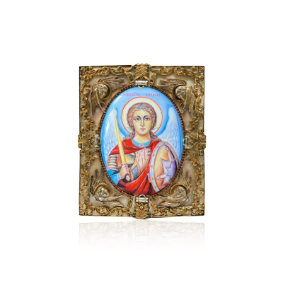 картинка Икона "Архангел Михаил" эмаль финифть (20162) 