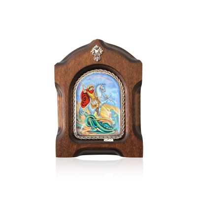 картинка Икона "Святой Георгий Победоносец" финифть (20200) 