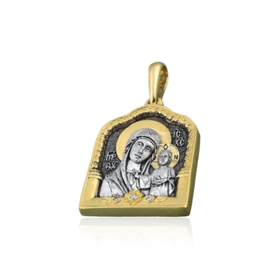 картинка Образ из серебра "Божия Матерь Казанская" (52715) 