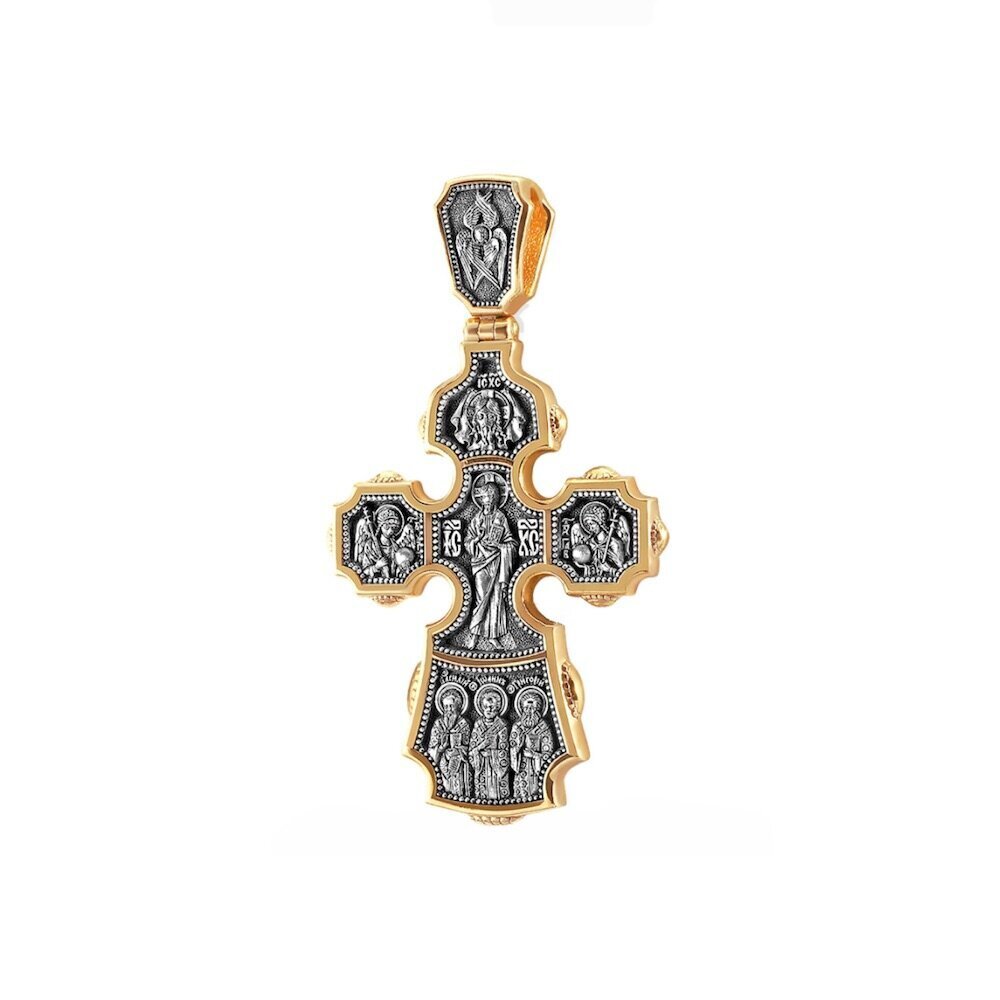 Купить Крест из серебра "Да воскреснет Бог" (42869)