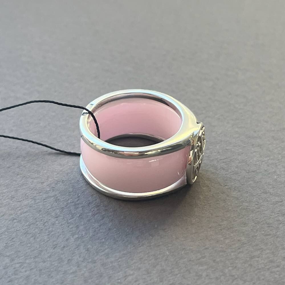 Купить Кольцо разборное из серебра "НИКА" вставка керамика (32381)