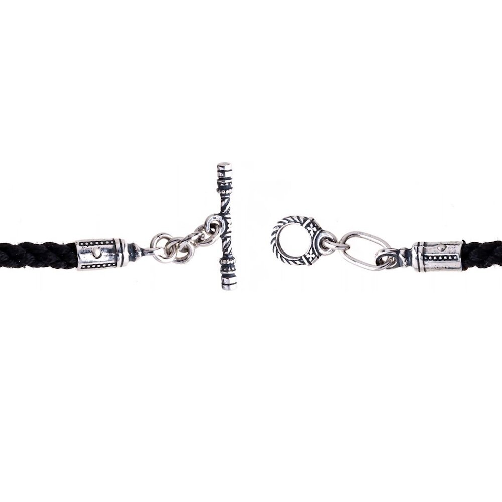 Гайтан с замком из серебра (92468)