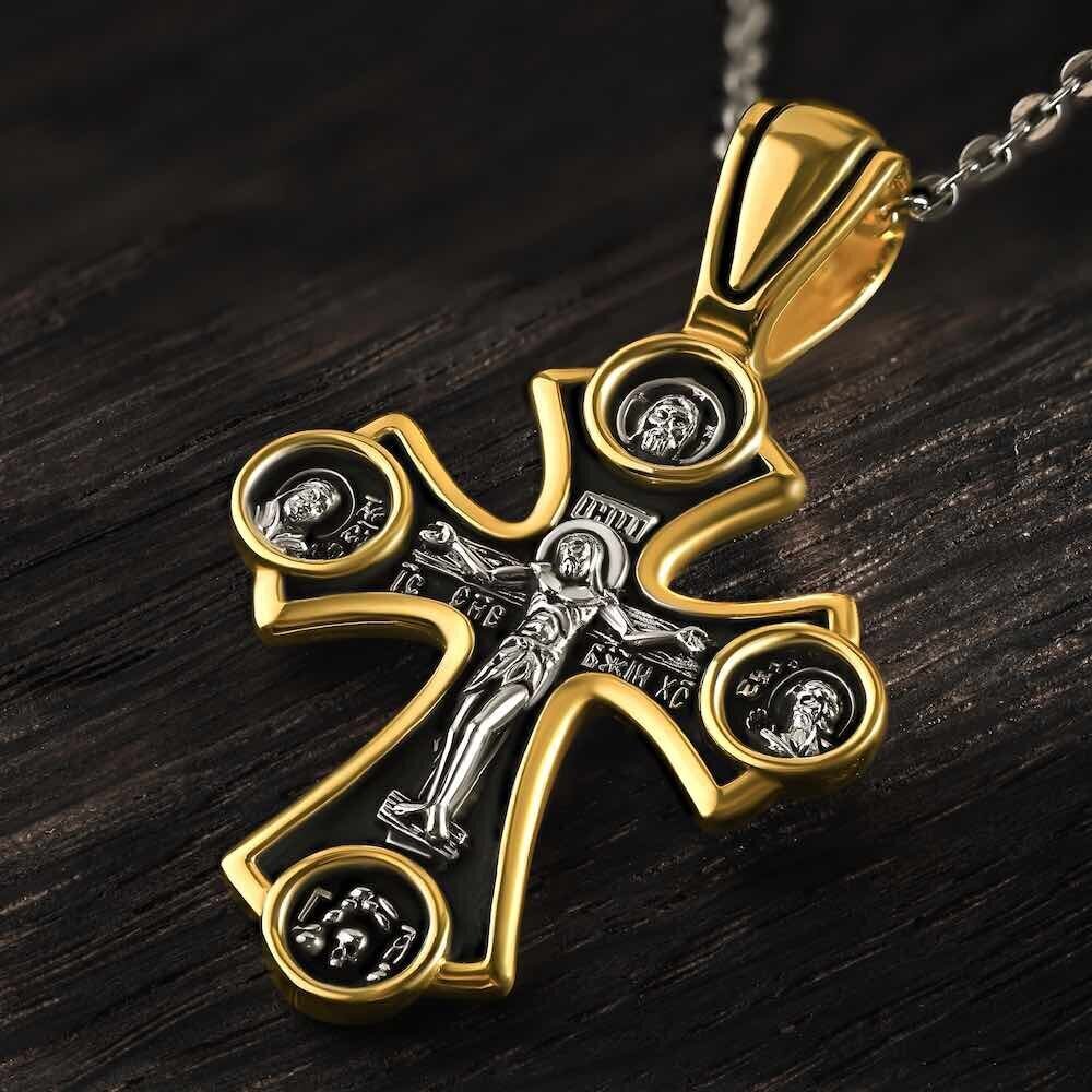 Купить Крест из серебра "Помилуй Мя Грешного"" (42756)