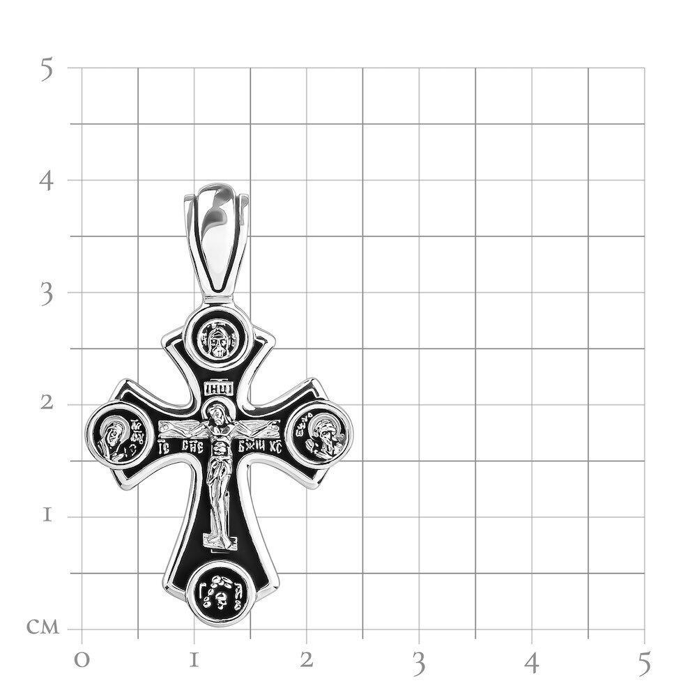 Купить Крест из серебра "Помилуй Мя Грешного" (42721)