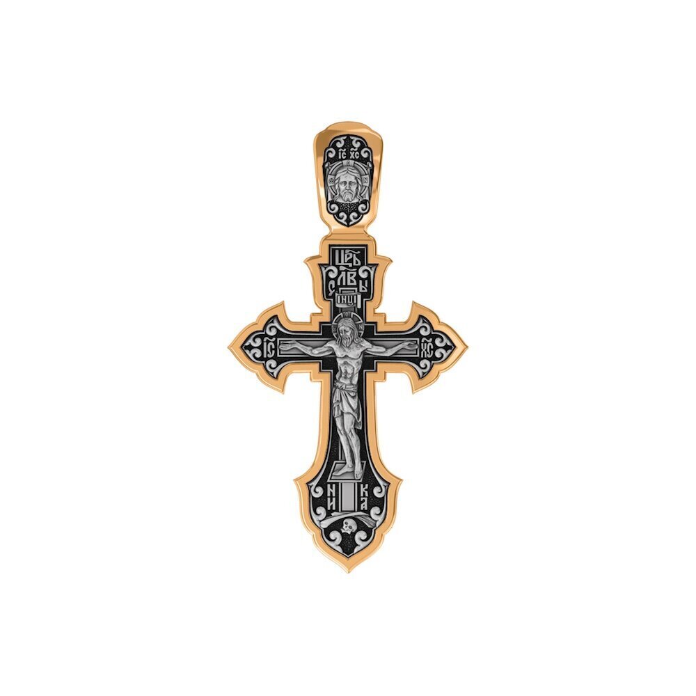 Купить Крест из серебра "Святой Сергий Радонежский" (42860)