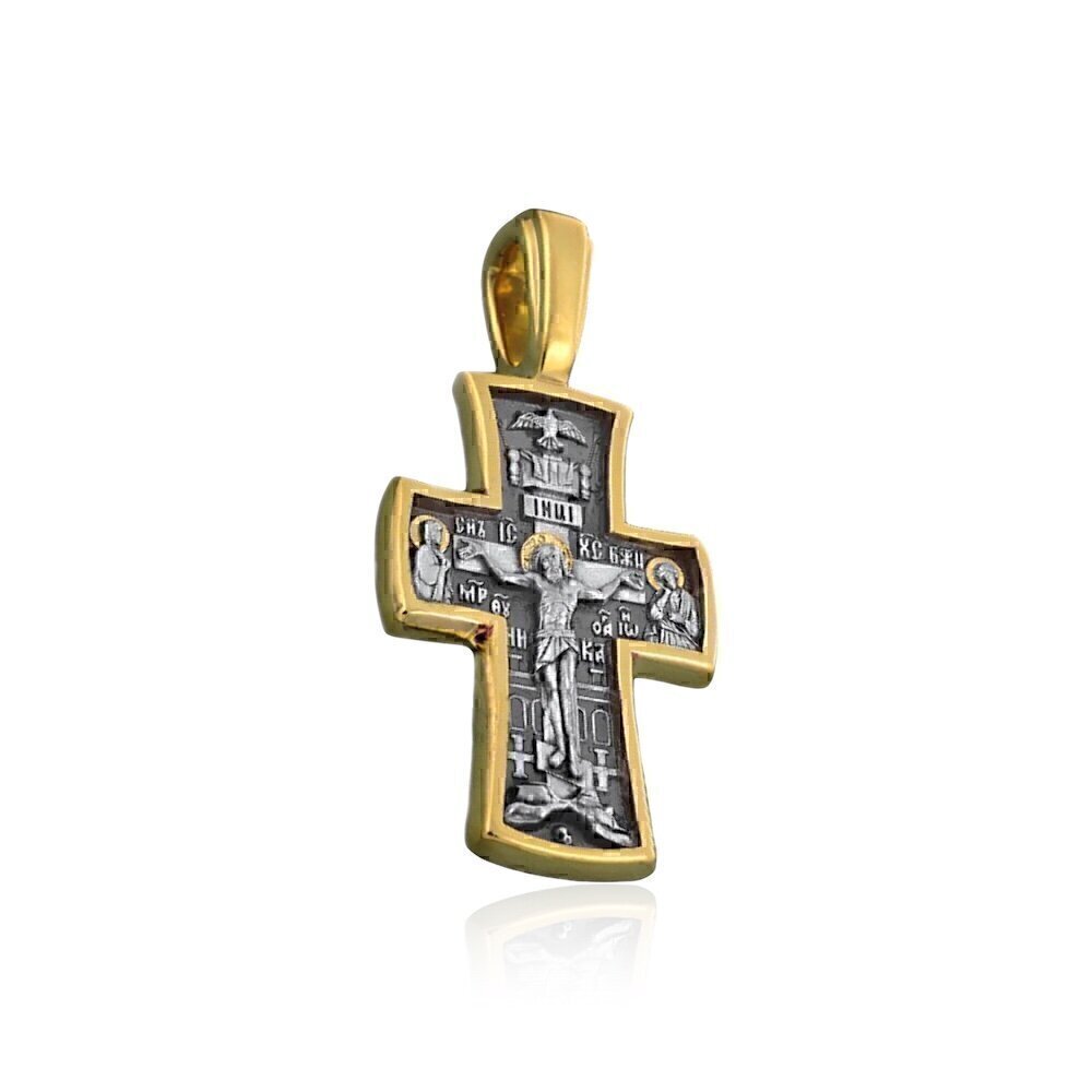 Купить Крест из серебра "Святой Спиридон Тримифунтский" (28013)