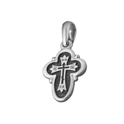 картинка Крест из серебра "Спаси и Сохрани" (42365) 