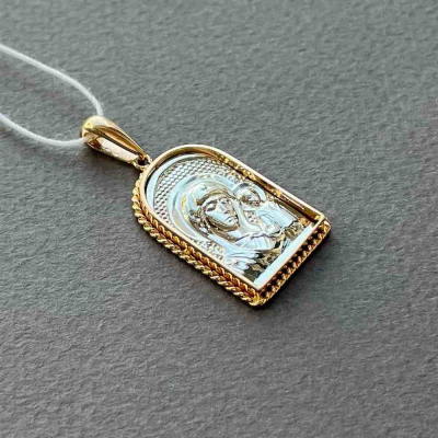 картинка Образ из красного золота "Божия Матерь Казанская" (51115) 