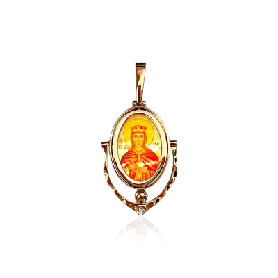 картинка Образ из красного золота "Святая Екатерина" (51022) 