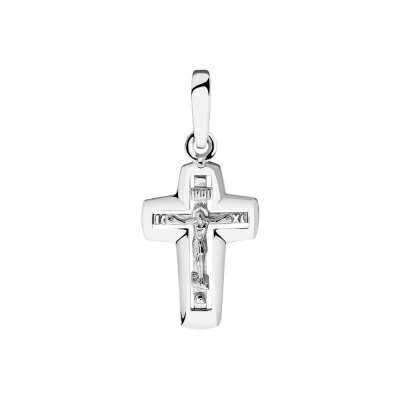 картинка Крест из белого золота "Спаси и Сохрани" (41553) 