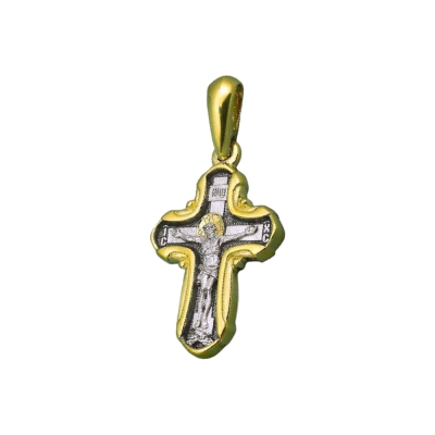 картинка Крест из серебра "Ангел Хранитель" (42014) 