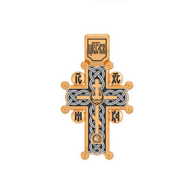 картинка Крест из серебра "Голгофский" (42833) 