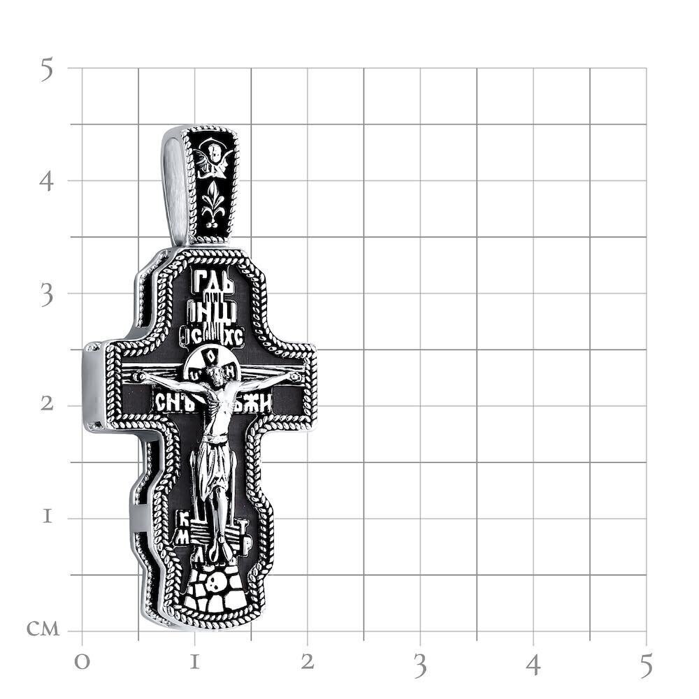 Купить Крест из дерева граб и серебра "Спаси и Сохрани" (42672)