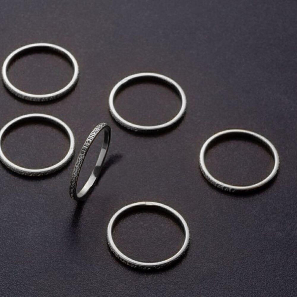 Купить Кольца из серебра "Семь добродетелей" комплект (32328)