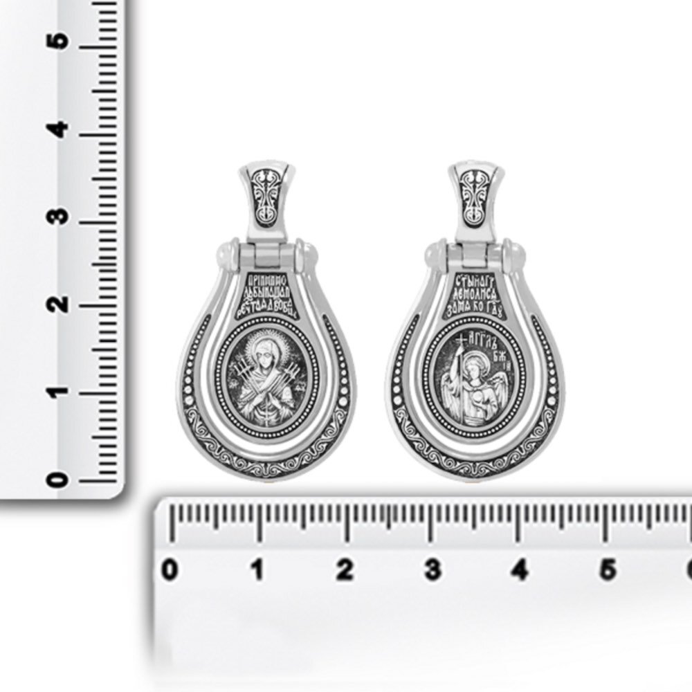 Купить Образ из серебра "Божия Матерь Семистрельная" (59373)