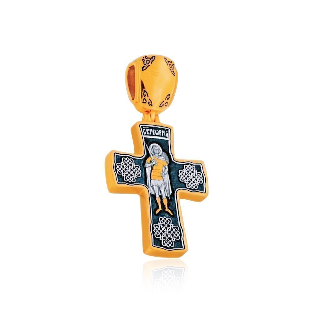 Купить Крест из серебра "Святой Георгий Победоносец" (27510)