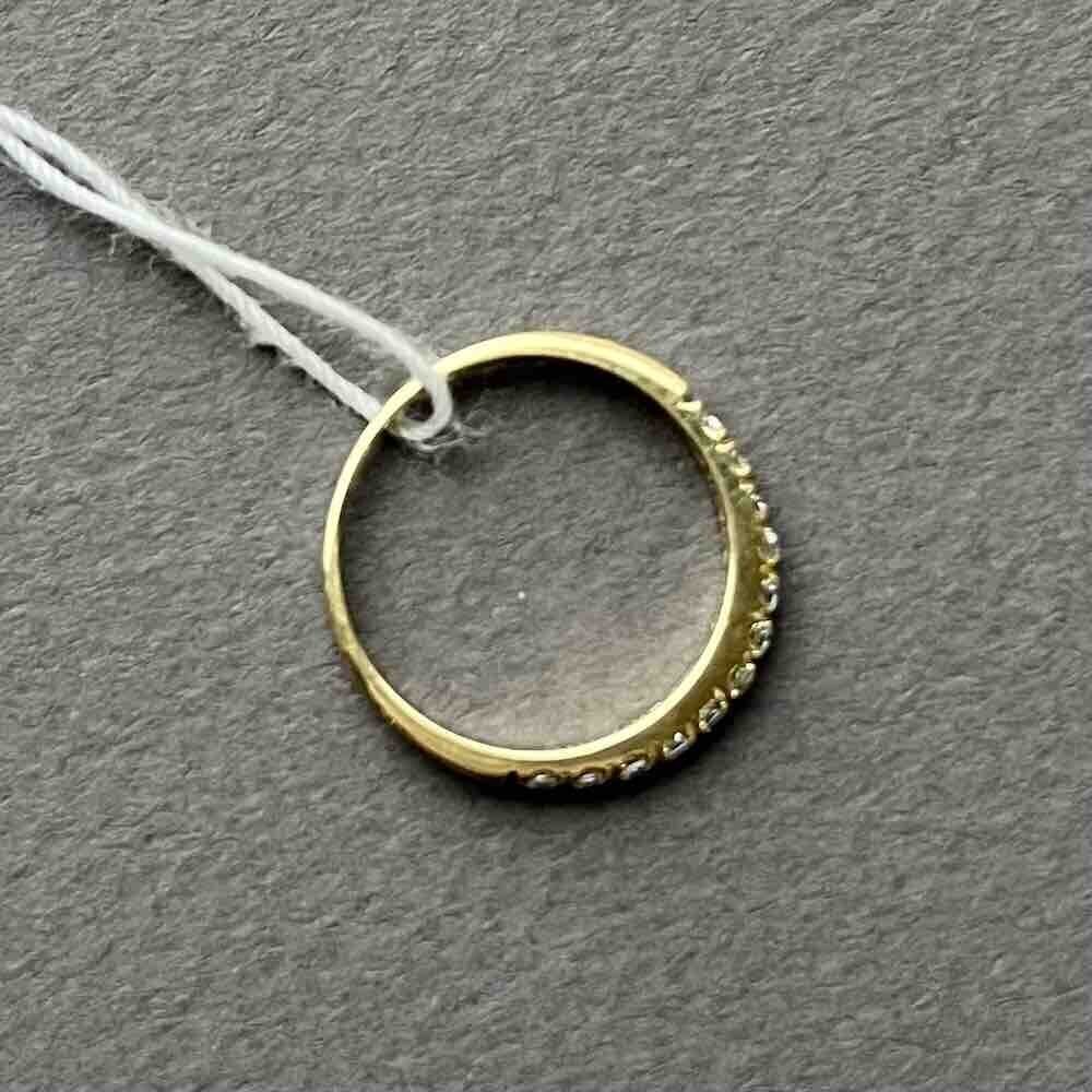 Купить Кольцо из желтого золота "Спаси и Сохрани" с фианитами (31044)