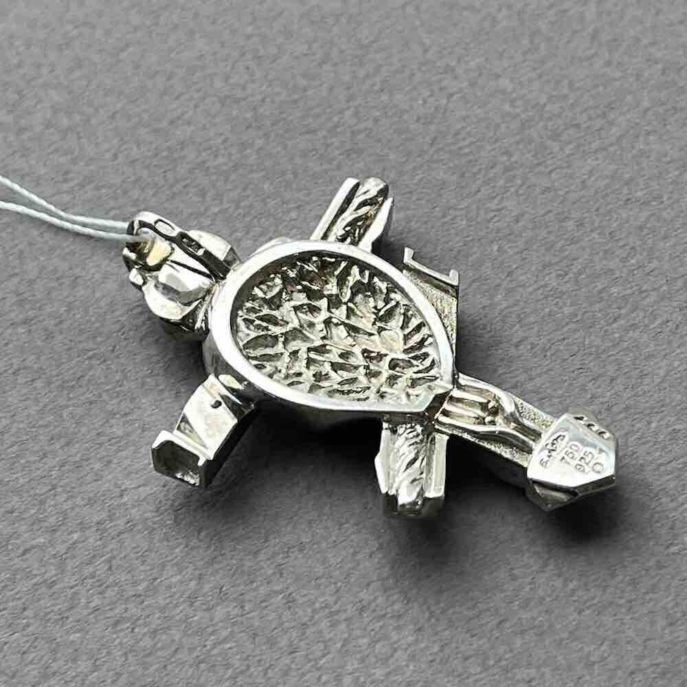 Купить Крест большой из серебра "Сердце Христа" (42452)