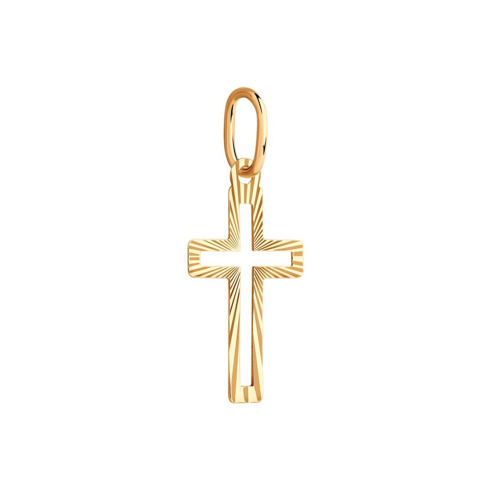 Купить Крест из красного золота (41576)