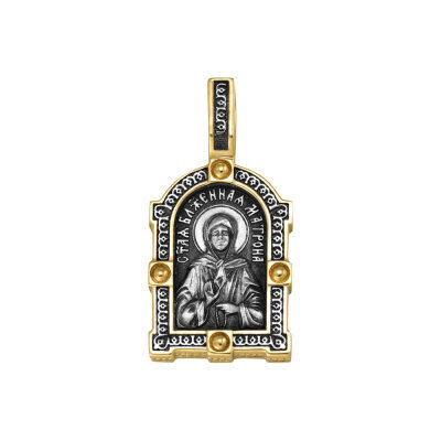 картинка Образ из серебра "Святая Матрона Московская" (52325) 