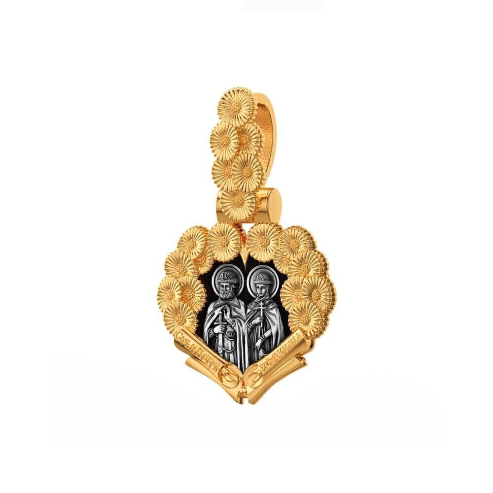 Купить Образ из серебра "Святые Петр и Феврония" (59338)