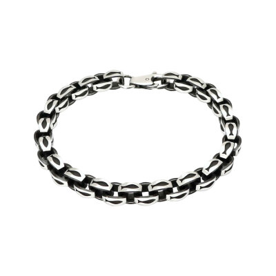 картинка Браслет литой из серебра "IXTIS" (12225) 