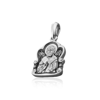 картинка Образ из серебра "Святой Николай Чудотворец" (52130) 