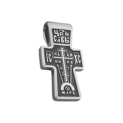 картинка Крест из серебра "Голгофский" (42252) 