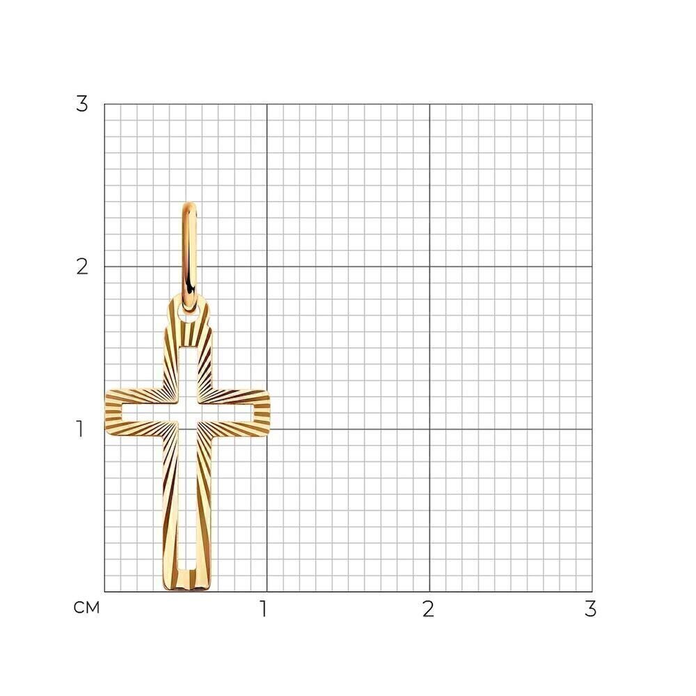 Купить Крест из красного золота (41576)