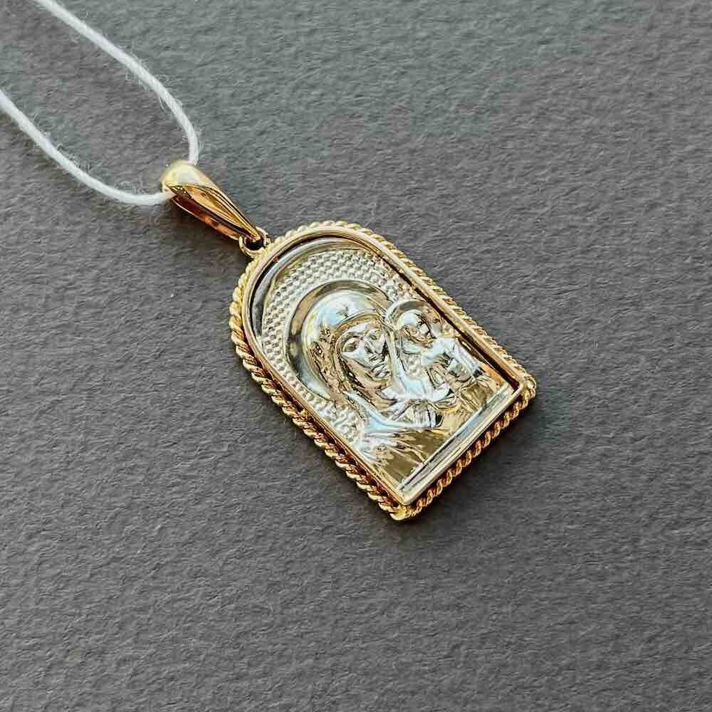 Купить Образ из красного золота "Божия Матерь Казанская" (51115)