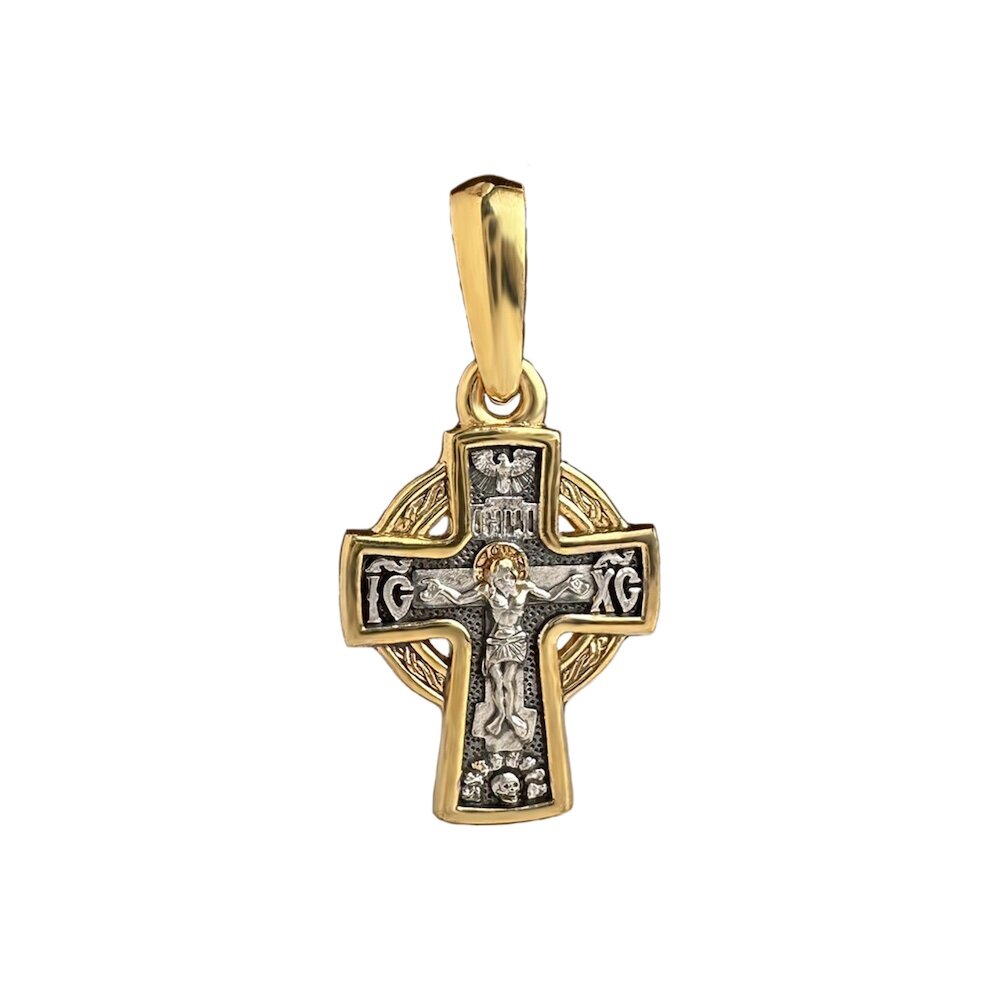 Купить Крест из серебра "Ангел Хранитель" (42433)