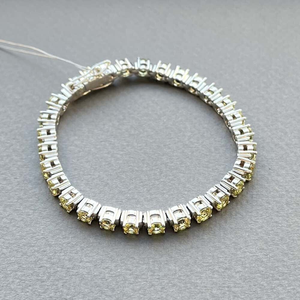 Купить Браслет из белого золота с сапфирами (11003)