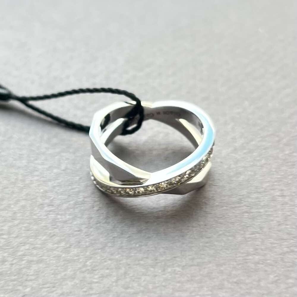 Купить Кольцо из белого золота "Спаси и Сохрани" с бриллиантами (31049)