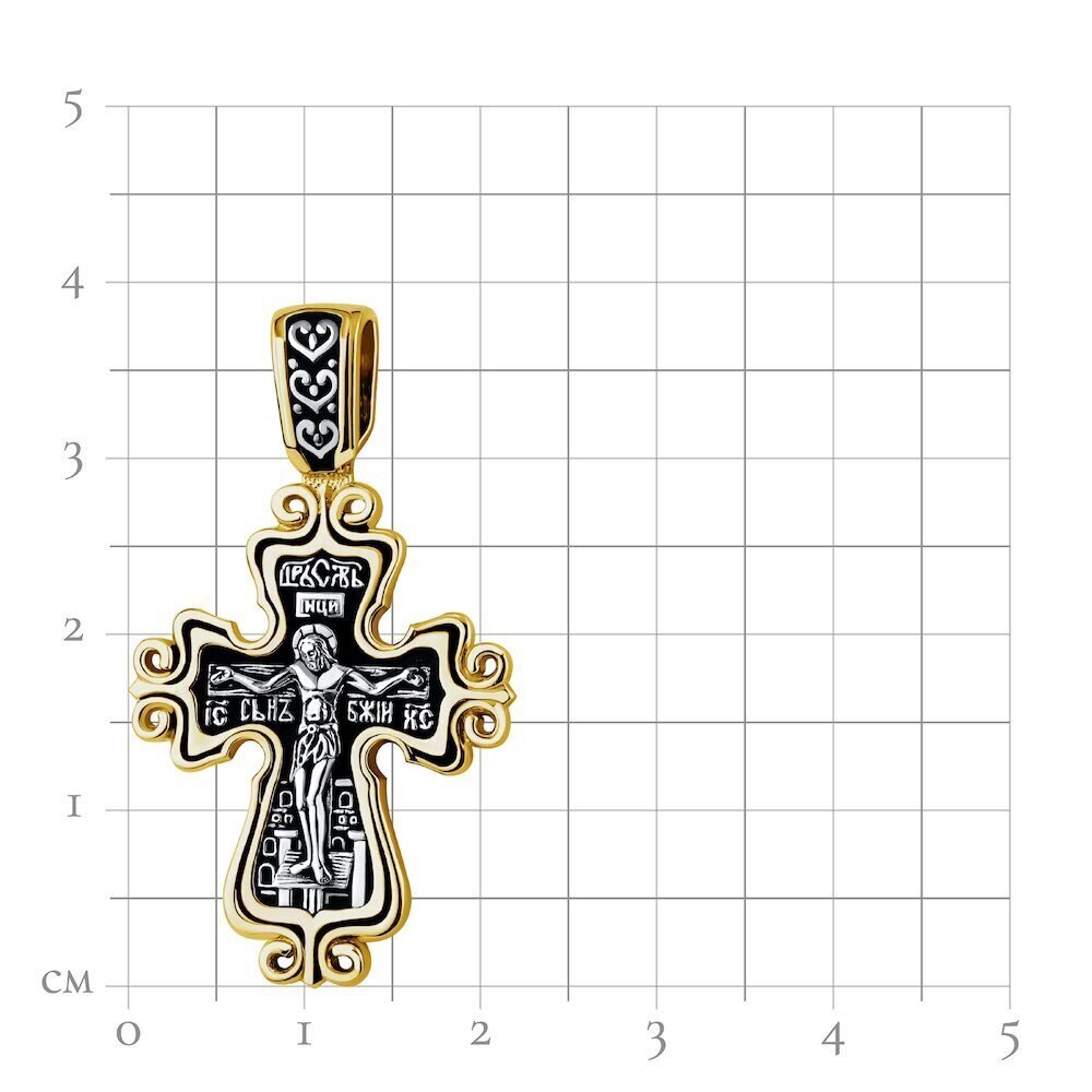 Купить Крест из серебра "Богородица" (42755)