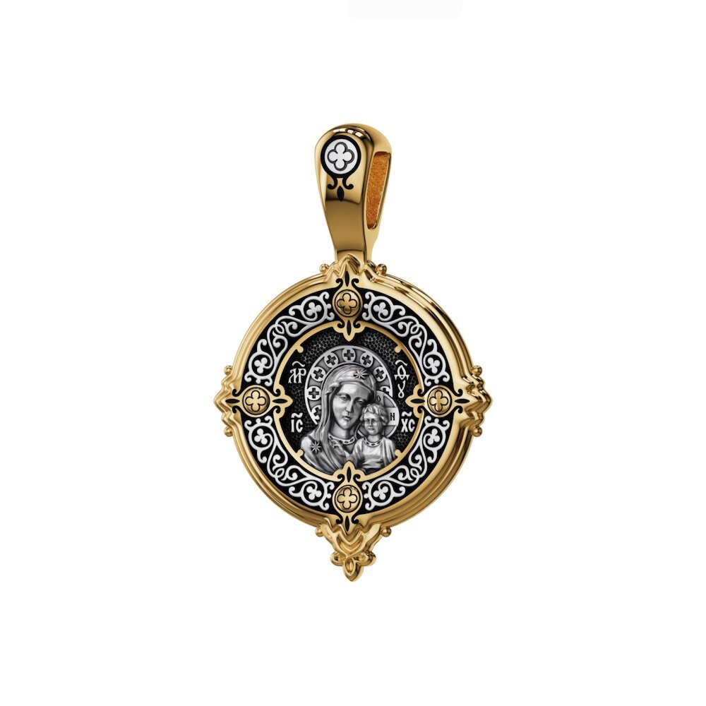 Купить Образ из серебра "Божия Матерь Казанская" (59263)