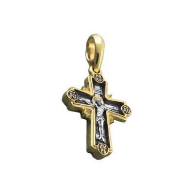 картинка Крест из серебра "Божия Матерь Семистрельная" (42094) 