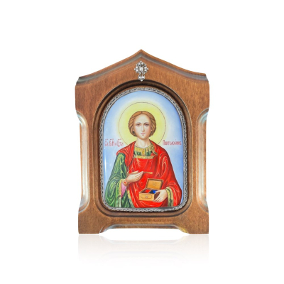 картинка Икона "Святой Пантелеимон Целитель" финифть (20222) 