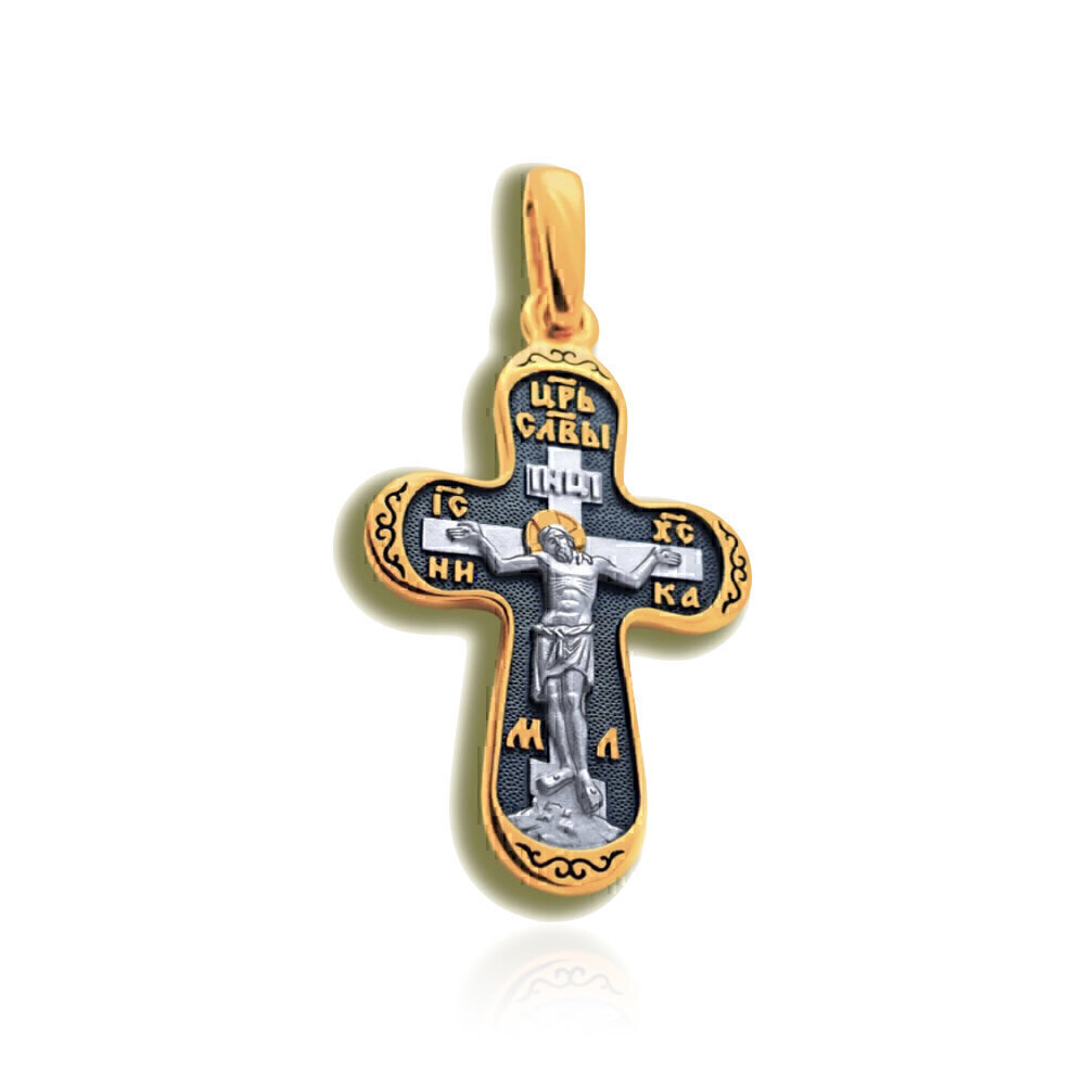Купить Крест из серебра "Святой Спиридон Тримифутский" (27797)