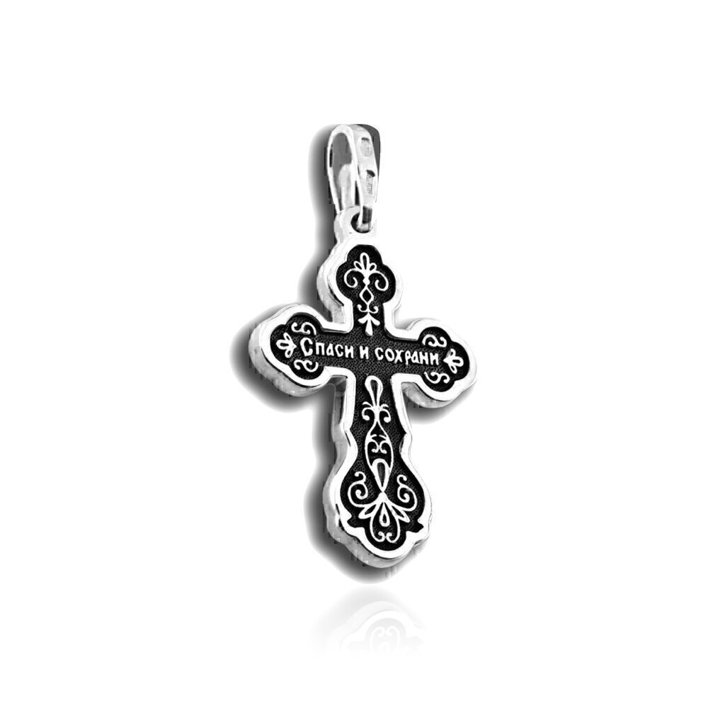 Купить Крест из серебра "Спаси и Сохрани" (27300)