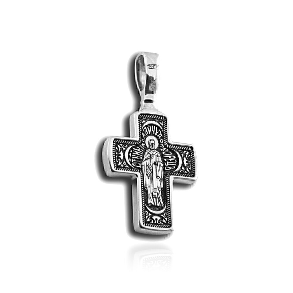 Купить Крест из серебра "Святой Николай Чудотворец" (2733)